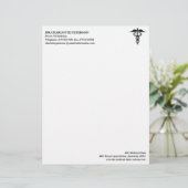 En-tête De Lettre Docteur simple moderne (Debout devant)