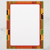 En-tête De Lettre Document frontalier Motif africain (Devant)