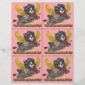 En-tête De Lettre Dog Puppy Classroom Valentine Sheets (Devant)