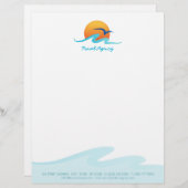 En-tête de lettre d'organisateur de voyages de (Devant / Derrière)