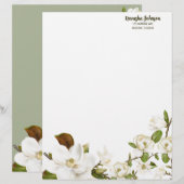 En-tête De Lettre Douche pour couples floraux Magnolia (Devant / Derrière)