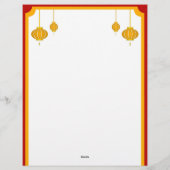 En-tête De Lettre Dragon Heart, Année du Dragon (Dos)