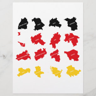 En-tête De Lettre Drapeau des États allemands
