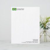 En-tête De Lettre Drapeaux - Brésil (Debout devant)