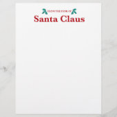 En-tête De Lettre Du bureau du Père Noël (Devant)
