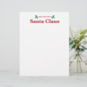 En-tête De Lettre Du bureau du Père Noël (Debout devant)