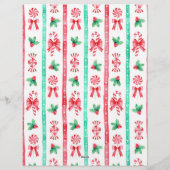 En-tête De Lettre Du bureau du Père Noël Aquarelle (Dos)