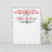 En-tête De Lettre Du bureau du Père Noël Aquarelle (Debout devant)