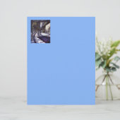 En-tête De Lettre Dusting the Piano (Debout devant)