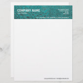 En-tête De Lettre Eau cool - Aqua (Devant / Derrière)