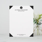 En-tête De Lettre Échelles classiques de justice | Bureau du droit (Debout devant)