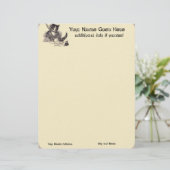 En-tête De Lettre Écriture de papeterie de chat (Debout devant)