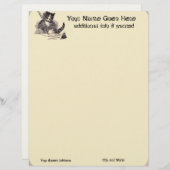 En-tête De Lettre Écriture de papeterie de chat (Devant / Derrière)