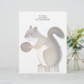 En-tête De Lettre Écureuil (Debout devant)