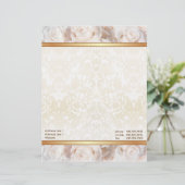 En-tête De Lettre Élégance Champagne Rose Rose Rose (Debout devant)