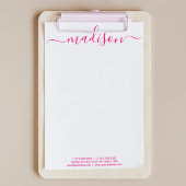 En-tête De Lettre Élégant Chic Rose manuscrit Script Mail