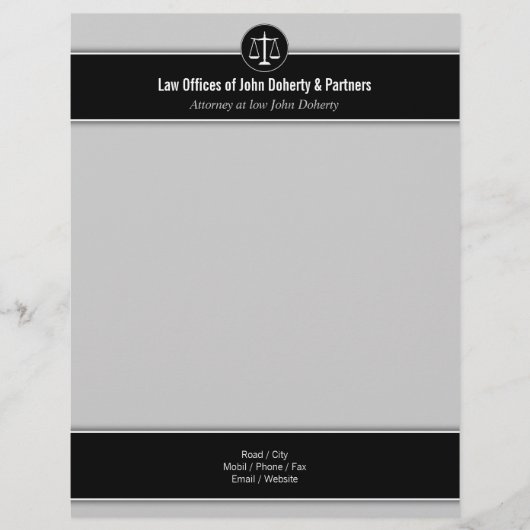 En-tête de lettre élégant de CABINETS JURIDIQUES (Devant)