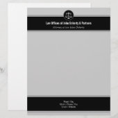 En-tête de lettre élégant de CABINETS JURIDIQUES (Devant / Derrière)