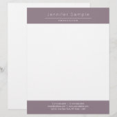 En-tête De Lettre Élégant design moderne simple Modèle professionnel (Devant / Derrière)