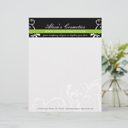 En-tête de lettre élégant et audacieux (Debout devant)