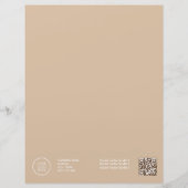 En-tête De Lettre Élégant logo Entreprise Code Qr (Devant)