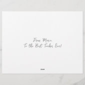 En-tête De Lettre Elégant mignon poème d'appréciation florale pour e (Dos)