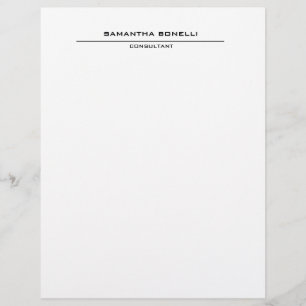 En-tête De Lettre Élégant minimaliste attrayant