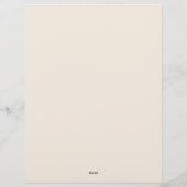 En-tête De Lettre Elegant Peony Hydrangea Floral Pattern Border (Dos)