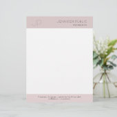 En-tête De Lettre Élite créative moderne de plaine de monogramme (Debout devant)