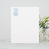 En-tête De Lettre emblème national des États-Unis (Debout devant)