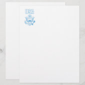 En-tête De Lettre emblème national des États-Unis (Devant / Derrière)
