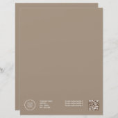 En-tête De Lettre En-tête (Devant / Derrière)