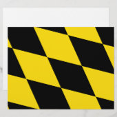 En-tête De Lettre En-tête avec Drapeau de Munich, Allemagne (Devant / Derrière)