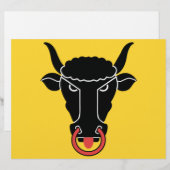 En-tête De Lettre En-tête avec Drapeau du canton d'Uri, Suisse (Devant / Derrière)