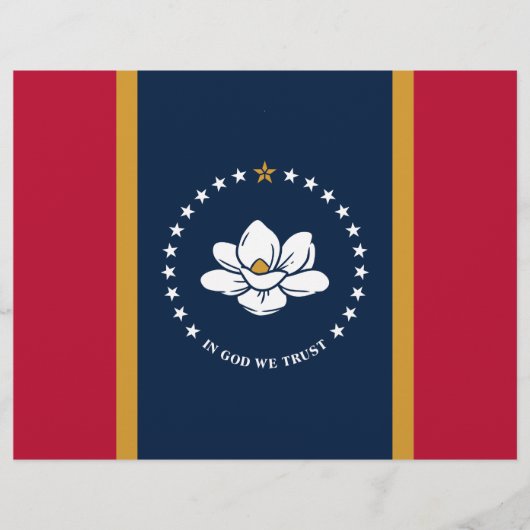 En-tête De Lettre En-tête avec le drapeau du Mississippi (Devant)