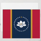 En-tête De Lettre En-tête avec le drapeau du Mississippi (Devant / Derrière)
