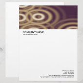 En-tête De Lettre En-tête de grande image - Anneaux Sepia (Devant / Derrière)