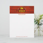 En-tête De Lettre En-tête de l'entrepreneur (Debout devant)