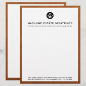 En-tête De Lettre En-tête du bureau du droit (Devant / Derrière)