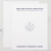 En-tête De Lettre En-tête du bureau du droit (Devant / Derrière)