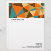 En-tête De Lettre En-tête grande image - Triangles Abstrait 01 (Devant / Derrière)