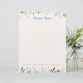 En-tête De Lettre En-tête jaune crème fleurie (Debout devant)