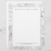 En-tête De Lettre En-tête moderne Marble Creative Professional (Devant / Derrière)