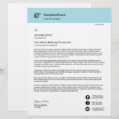 En-tête De Lettre En-tête professionnel (Devant / Derrière)