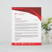 En-tête De Lettre En-tête professionnel (Debout devant)