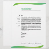 En-tête De Lettre En-tête professionnelle (Devant / Derrière)