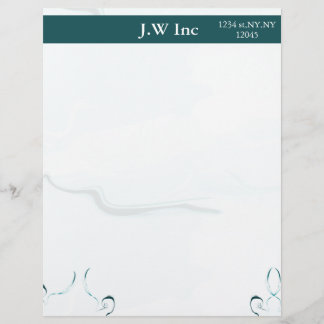 En-tête De Lettre En-têtes de lettres commerciales bleu abstrait