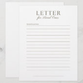 En-tête De Lettre End-of-Life Letter to Loved Ones (Devant / Derrière)