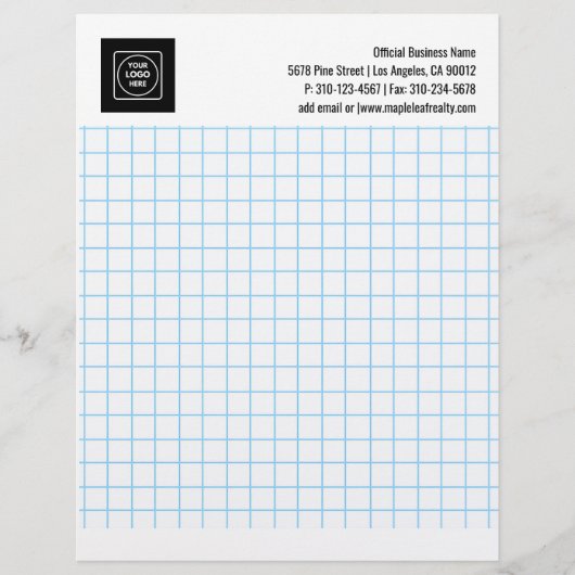 En-tête De Lettre Engineering Graph Grid Logo Company letterhead (Devant)