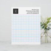 En-tête De Lettre Engineering Graph Grid Logo Company letterhead (Debout devant)